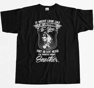 Look Like I'm Listening But I'm Thinking About Snooker Herren T-Shirt - Bild 1 von 20