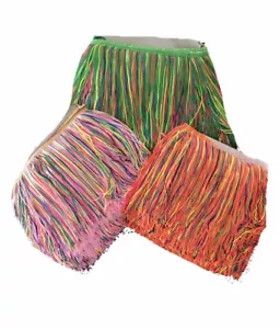 Quaste Fransen-/Fransenborte Regenbogen 7 VERSCHIEDENE FARBEN 19 CM Tropfen x 1 YARD - Bild 1 von 14