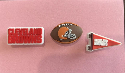 NFL Croc Shoe Charms Lot 3 Cleveland Cover