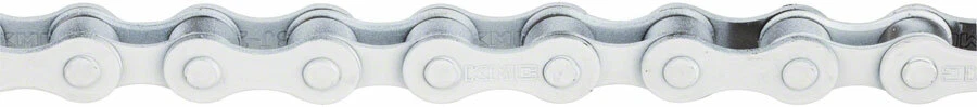 KMC S1 Chain - Single Speed 1/2" x 1/8", 112 Links, White - Image 1 of 1