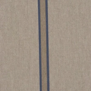 Columbia Stripe Azure Fabric Linen Two Tone Cotton Curtains Cushions Upholstery - Picture 1 of 7