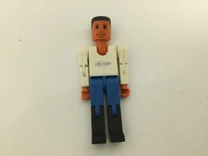 VINTAGE FISCHERTECHNIK FIGURE GERMAN BUILDING TOYS MAN WITH LABEL - Picture 1 of 5