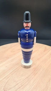 Original Vintage Brio Stacking Police Man PC Bobby Wooden Made In Sweden RARE - Picture 1 of 20