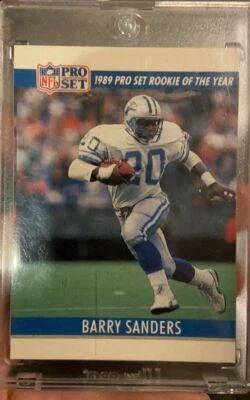 1990 PRO SET BARRY SANDERS RARE DOUBLE FRONT ERROR BOTH SIDE  Mint Card misprint - Image 1 of 2