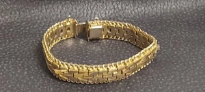Italienisches Vintage Armband Armkette hochw.Vergoldet Kette - Bild 1 von 11