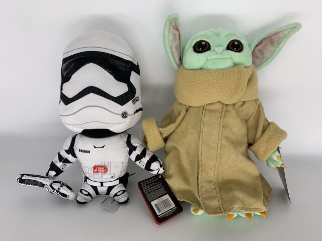 Mattel Star Wars - Juguete de peluche, figura de bebé Yoda de 11 pulgadas  de The Mandalorian, personaje de peluche coleccionable con bolsa de