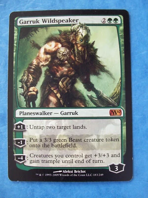 MTG Magic the Gathering GARRUK WILDSPEAKER M10 MP (b) ACTUAL PICTURES - Image 1 of 2