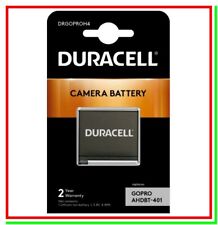 Batteria Pila Ricaricabile DURACELL DRGOPROH4 x Action Cam GoPro Hero4 AHDBT-401