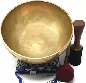 10" Large Master Healing Hand hammered Tibetan Singing Bowl Great for Meditation - Picture 1 of 2