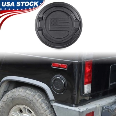 Fuel Door Locking Billet Aluminum Gas Tank Cap Cover For Hummer H2 2003-2009 US Foto 1 de 4