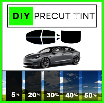 DIY Premium Ceramic PreCut Window Tint Tesla Model 3 ANY Shade ALL Windows - Image 1 of 4