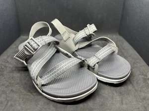 Chaco Women Size 8W Sandals, Grey And White - Picture 1 of 9