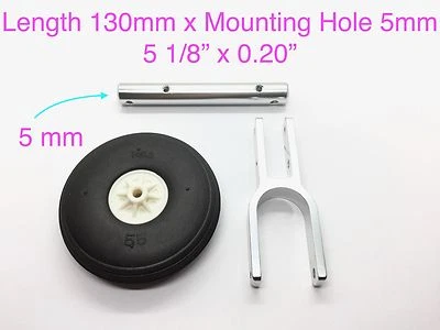 1Set 1/10 CNC Kneeling Shock Absorber Landing Gear 5 1/8" x0.20" for RC Plane - Image 1 of 2