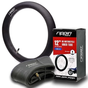 3.00-12 80/100-12 12" Heavy Duty Inner Tube 3mm Thick with TR4 Valve - Fits M... - Picture 1 of 6