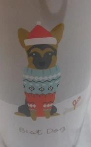 Bicchiere Celebrate It Natale Vacanze Nuovo Miglior Cane Pastore Tedesco - Foto 1 di 5