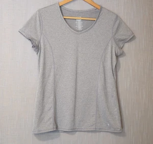 Danskin Now Semi Fitted Tee grau Kurzarm Damen Größe L/G 12-14 #A-28 - Bild 1 von 9