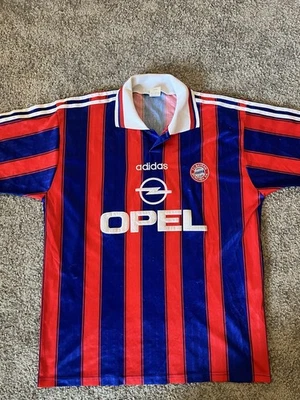 Bayern Trikot Helmer 1995 1996 Gr. L Vintage Opel Adidas Original - Bild 1 von 4