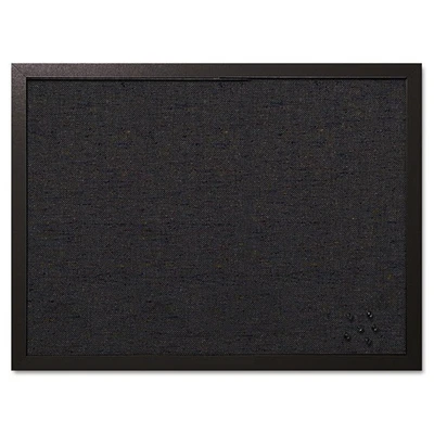 MasterVision® Designer Fabric Bulletin Board, 24X18, Black Fabric/Black Frame - Image 1 of 4