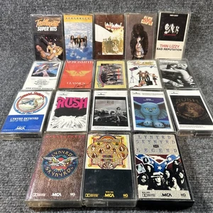 18 Classic Rock Cassette Tapes - Rush ZZ Top Skynyrd Ted Nugent Zeppelin Cooper - Picture 1 of 17