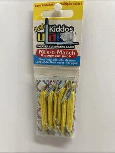 uLace Kiddos No-Tie Shoelaces - Elastic Shoe Laces for Sneakers YELLOW - Picture 1 of 1