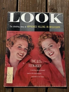 1956 LOOK Magazine VTG Jan Approved Killing Of Emmett Till Full Magazine Rare - Picture 1 of 10