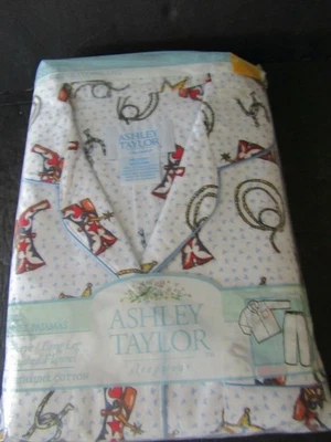 Nuevo Pijama Ashley Taylor Western Vaquera Damas 100% Algodón Franela Talla Mediana Foto 1 de 4