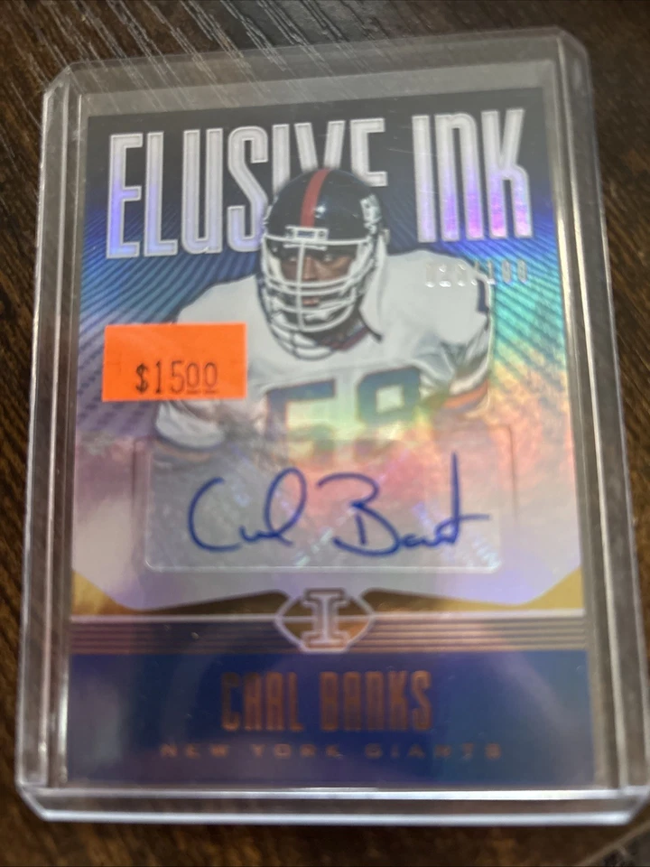 2017 Panini Illusions CARL BANKS New York Giants Elusive Ink AUTO 26/100 - Image 1 of 1