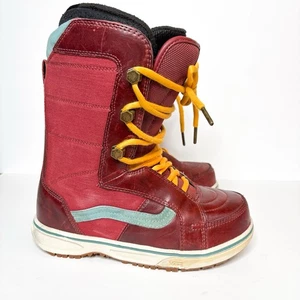 Rare Vans Sample Snowboard Boots Ferra Red Yellow Blue Size 8 Men’s Leather - Bild 1 von 9