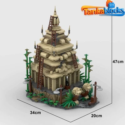 The Temple Of The Forbidden Eye Indiana Jones Adventure Building Blocks Set gift - Image 1 of 4