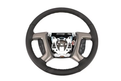 For GMC Sierra 2500 HD 09-14 Steering Wheel 4-Spoke Standard Ebony Leather - Image 1 of 3
