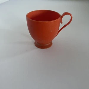 Vintage 1972 Orange Plastic Tea Cup Kids Pretend Play Replacement Part - Picture 1 of 8