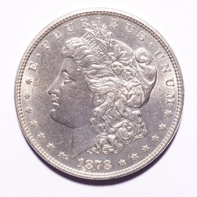 1878 Morgan Silver Dollar 7TF Rev of '78 AU/BU - Image 1 of 2