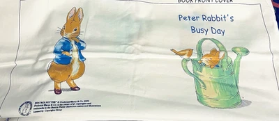 VTG 2002 Peter Rabbit`s Busy Day Soft Book Panel by Frederick Warne & Co 41x35 - Image 1 of 4