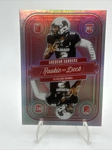 SHEDEUR SANDERS 2025 Panini Donruss Elite Rookie On Deck#/799 Rookie Card BROWNS - Picture 1 of 3