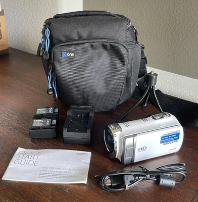 Samsung HMX-F900 52X Optical Zoom Digital HD Movie Camera Camcorder w/ 3 battery - Image 1 of 4