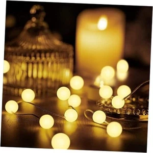 Pack Globe Ball String Lights0 Ft 30 LEDs 8 Lighting Modes Battery Operated 1 - Picture 1 of 7