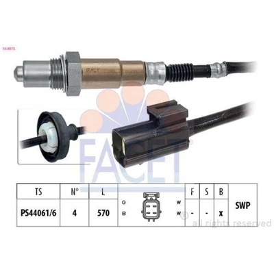 Sonda Lambda Facet 10.8075 Made In Italy - Oe Equivalent per Chevrolet Daewoo - Immagine 1 di 2