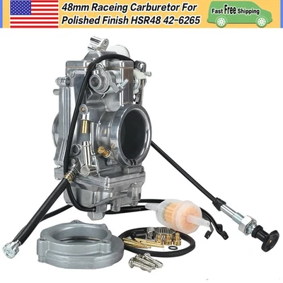 Carburador de carrera HSR 48 mm apto para HSR48 acabado pulido HSR48 42-6265 carburador Foto 1 de 4