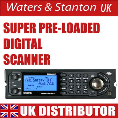 Uniden UBCD260DN (SUPER PRE-LOADED) Basis/Mobiler Digital Scanner - Bild 1 von 4