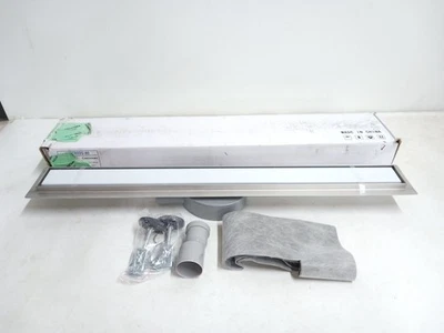 Caniveau de douche en acier inoxydable caniveau de vidange au sol très plat... - Photo 1/4