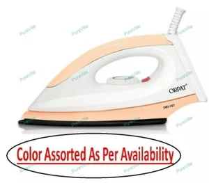 Orpat OEI 167 German Grade Non-Stick Coated Sole 1000 Watt Power Dry Iron Press - Picture 1 of 9