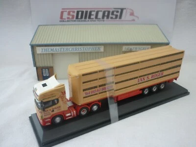 Camión moderno diecast Oxford 1:76th Scania Livestock Ian S Roger 76SCA02LT Foto 1 de 4