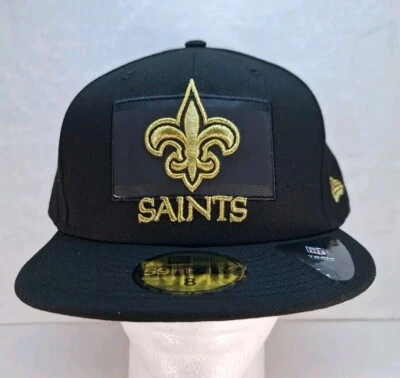 Кепка с нашивкой New Era 59Fifty New Orleans Saints кепка облегающая кепка 8 черная  - Изображение 1 из 4