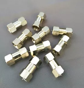(10 PCS) F Male to F Male Splice F-71 Connector - USA Seller - Picture 1 of 2