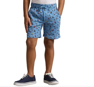 Polo Ralph Lauren Boys Sailboat-Print Spa Terry Shorts Size 6 NWT 59.50$ - Picture 1 of 4
