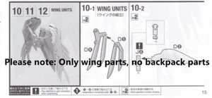 BANDAI MG 1/100 WING GUNDAM ZERO EW Ver.Ka Wing Replacement Parts - Picture 1 of 7