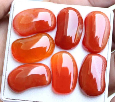 78.40 CT NATURAL RED ONYX CABOCHON FANCY LOOSE GEMSTONE FOR JEWELLERY - Image 1 of 2