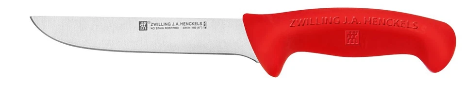 Henckels Zwilling Master Wide Boning Kitchen Knife Red Plastic Handle 32131-163