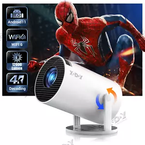 12000 Lumen LED Projector 4k 1080p Mini Home Theater WiFi Bluetooth Android HDMI - Picture 1 of 11