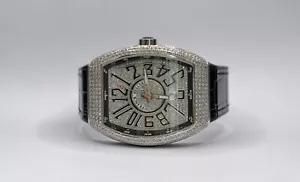 Franck Muller Vangard XL originale con diamanti e set completo di LUXUS4YOU - Foto 1 di 7
